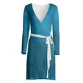 Teal Blue Wrap Dess