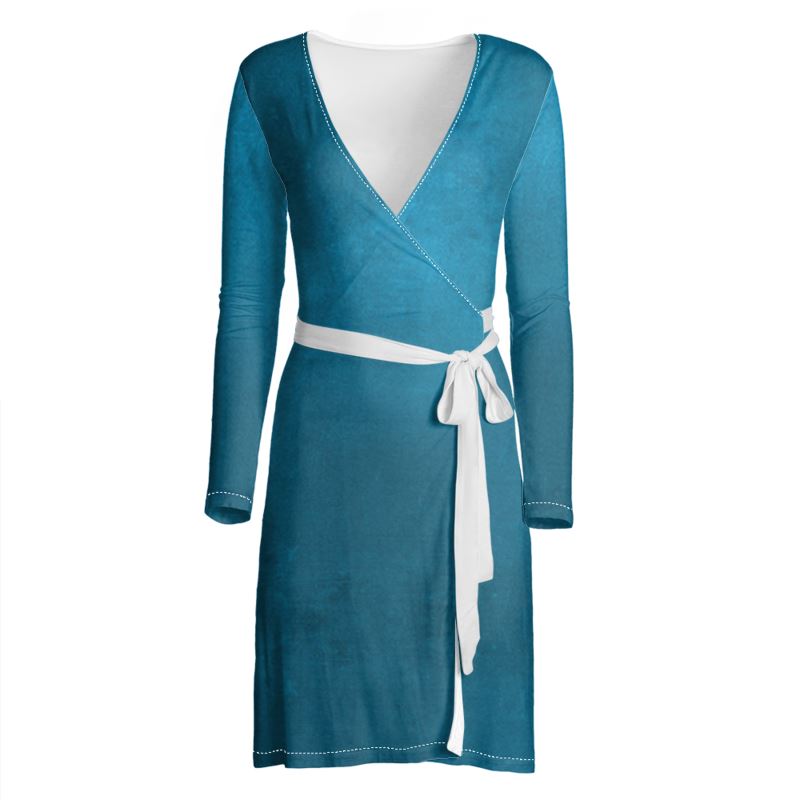 Teal Blue Wrap Dess